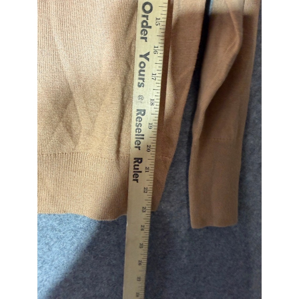 Ann Taylor Camel Tan Fine Knit Turtleneck Sweater Size M - Picture 6 of 8